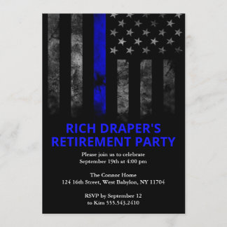 Police Retirement Party Invitation