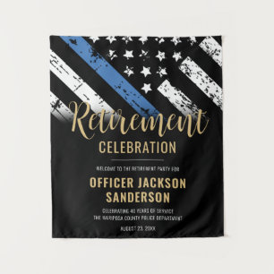 Police Retirement Party Law Enforcement Welcome Tapestry