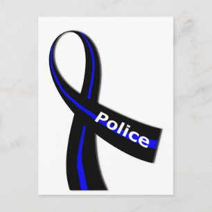 Police Ribbon Postcard