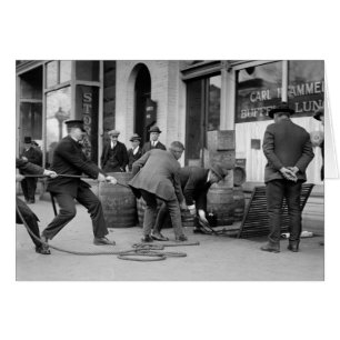 Police Seizing Bootleg Liquor, 1923