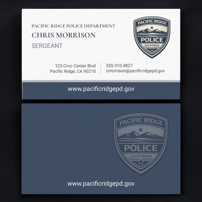 Police Sergeant Business Card (Creator Uploaded)