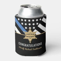 Police Sheriff Retirement Thin Blue Line Flag