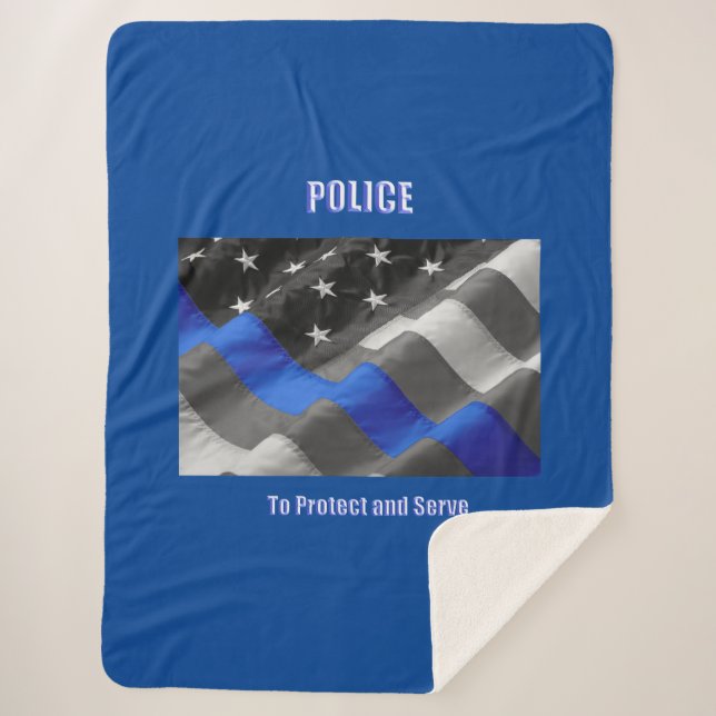 Police Sherpa Blanket (Front)