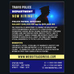 Police Silhouette, Police Officer Recruitment Flyer<br><div class="desc">Police Silhouette,  Police Officer Recruitment Flyer by The Business Card Store.</div>