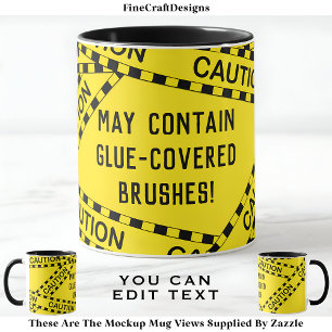 Police Tape Decoupage Custom BY02 Funny Craft Gift Mug