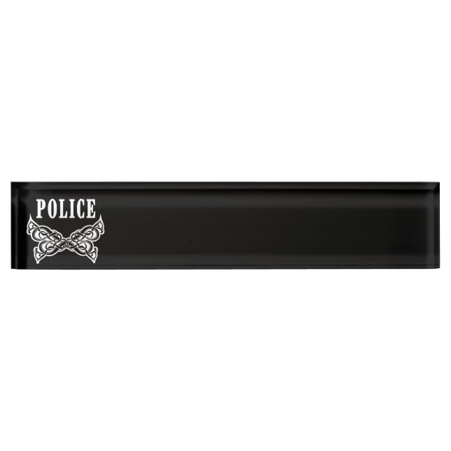 Police Tattoo Nameplate (Front)