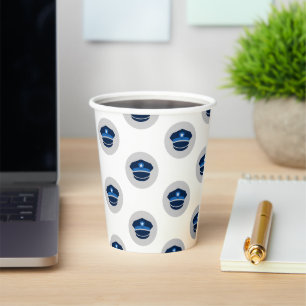 Police Themed baby shower and birthday  Paper Cups