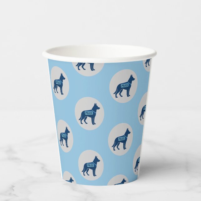 Police Themed Paper Cups (Front)