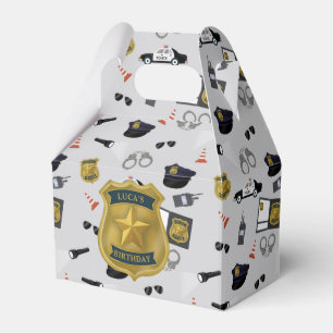 Police Themed Policeman Cop Birthday Favour Box