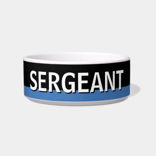 Police Thin Blue Line American Flag Officer Bowl