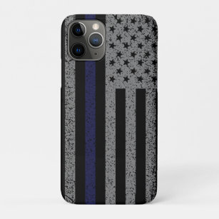 Police Thin Blue Line Flag Case-Mate iPhone Case