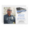 Police Thin Blue Line Flag Custom Photo Retirement