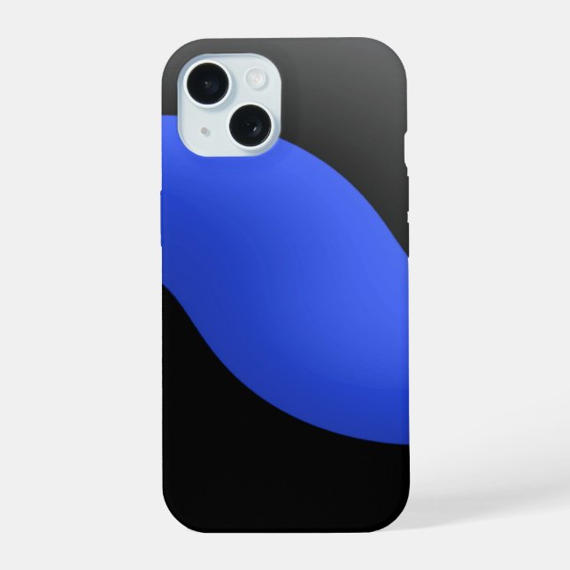 Police Thin Blue Line iPhone 15 Case (Back)