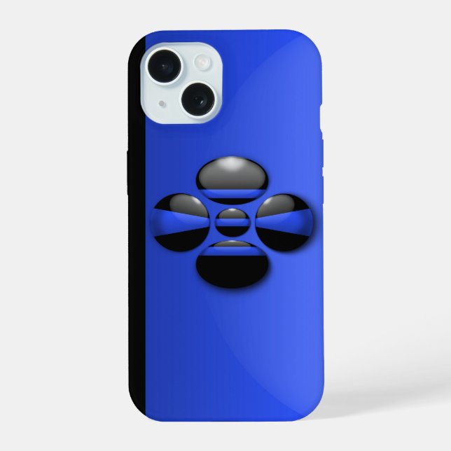 Police Thin Blue Line iPhone 15 Case (Back)