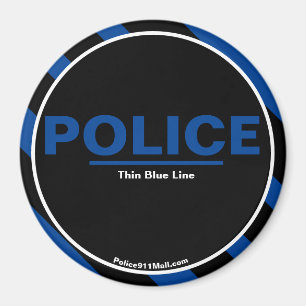 POLICE Thin Blue Line magnet