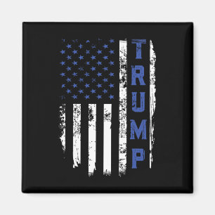 Police Thin Blue Line Republican Cop Usa Flag Magnet
