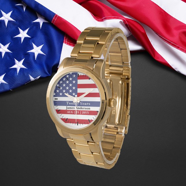 Police Thin Blue Line US Flag Retirement Watch (Creator Uploaded)