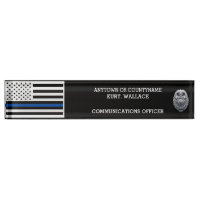 Police Thin Blue Lines Flag Desk 