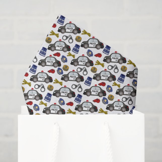 Police Tissue Paper (Gift Bag)