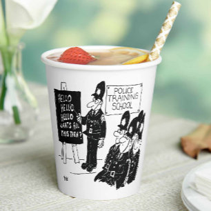 Police Training School Graduation Party Paper Cups
