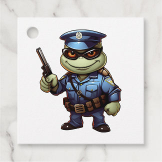 Police turtle favour tags
