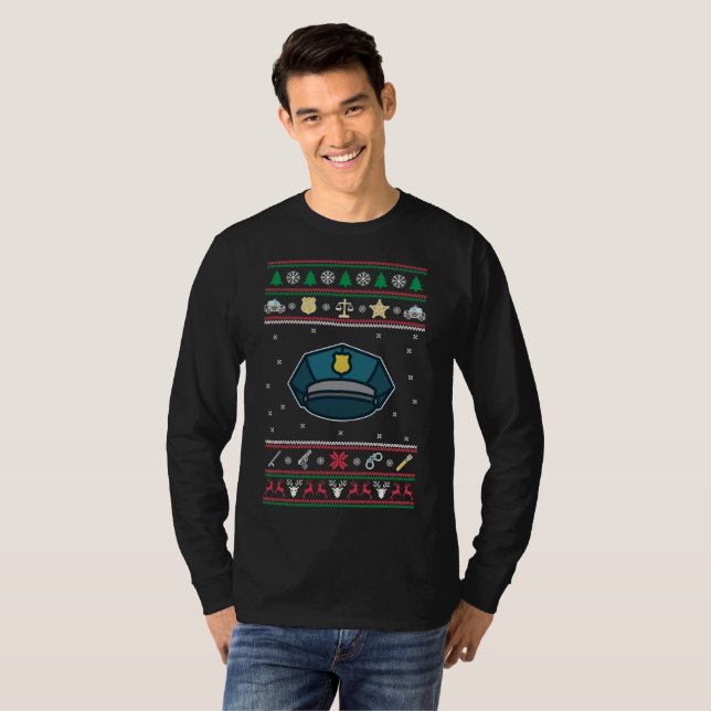 Police Ugly Christmas Sweater (Front Full)
