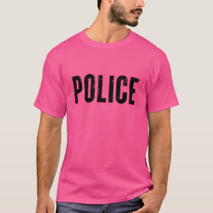 Police Uniform Illustration Graphic Designs Styl T-Shirt