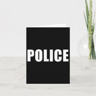 Police Uniform Men Women Policeman Police Officer Card