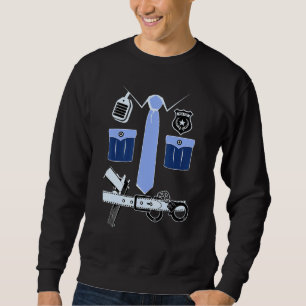 Police Uniform - Scary Horror Night Costume Sweatshirt