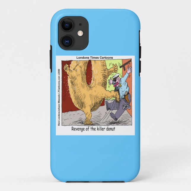 Police Vs Doughnut Funny iPhone 5 Case (Back)