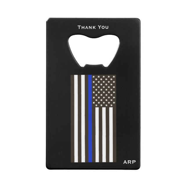 *~* Police White and Black Thin Blue Line Flag (Front)