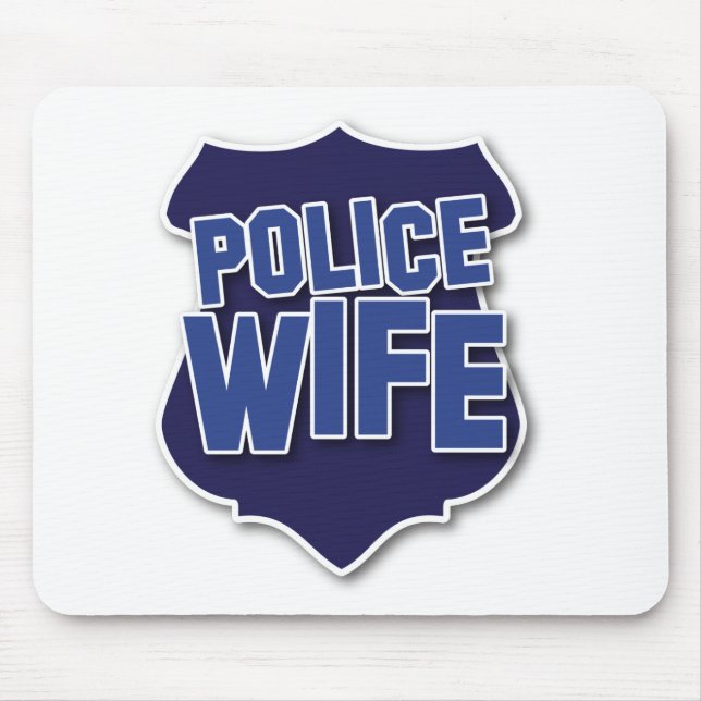 police wife mouse pad (Front)