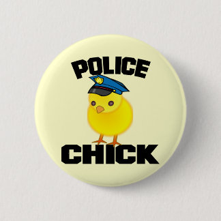 Police Woman 6 Cm Round Badge