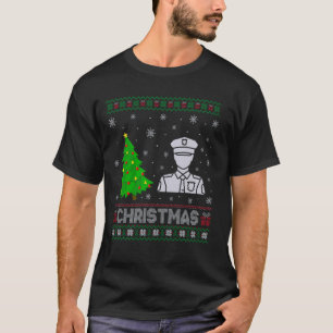 Police Xmas Tree Lighting Ugly Christmas Sweater