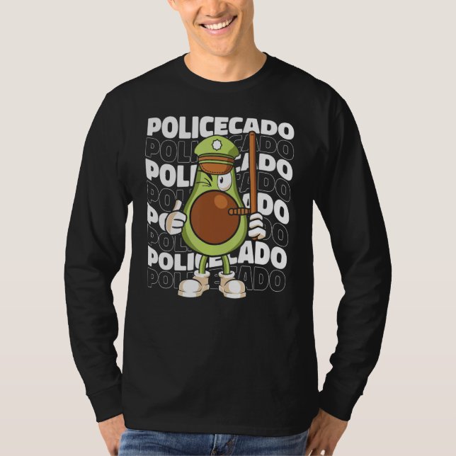 Policecado   Support Law Enforcement Police Agent  T-Shirt (Front)