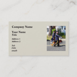 Policeman and Police Dog in Parade Business Card