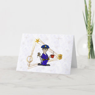 Policeman Golden Triangle Christmas Card