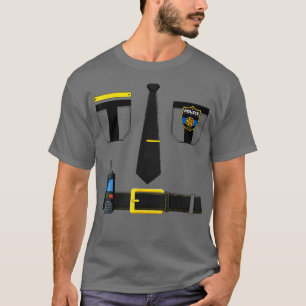 Policeman Halloween Costume Police Officer Mens Bo T-Shirt