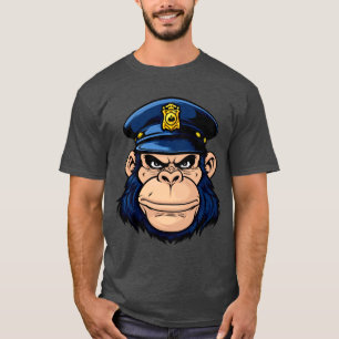 Policeman monkey T-Shirt