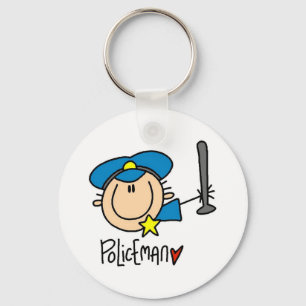 Policeman Occupation Key Ring