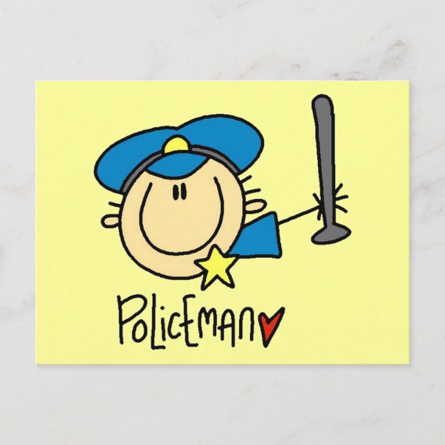 Policeman Occupation Postcard (Front)