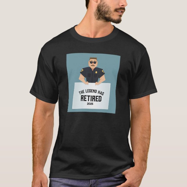 Policeman Retirement  T-Shirt (Front)