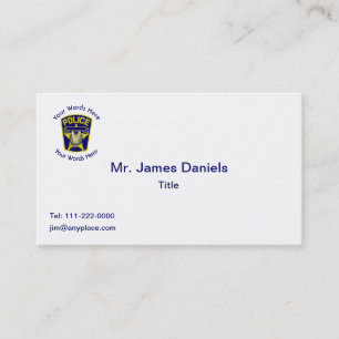 Policeman’s Shield Custom Business Card
