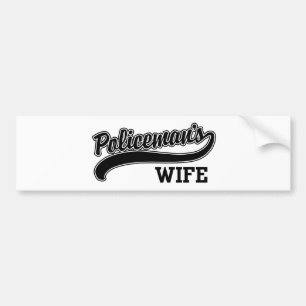 Policeman's Wife Bumper Sticker