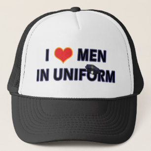 POLICEMEN IN UNIFORM TRUCKER HAT