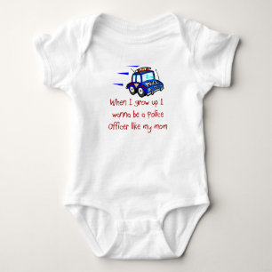 Policer Officer Like My Mum Baby T-Shirt Bodysuit
