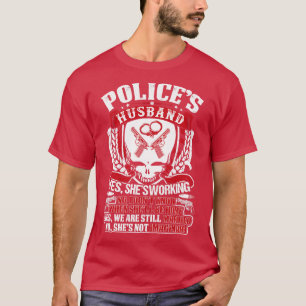 Polices Husband Proud Police T Shirts For Police G