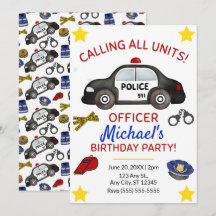 Policy Birthday Invitation