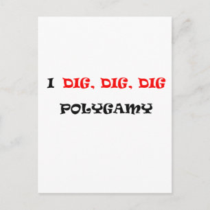 POLIGAMY POSTCARD