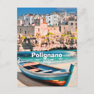 Polignano a Mare Italy Postcard, Italy Travel Post Postcard